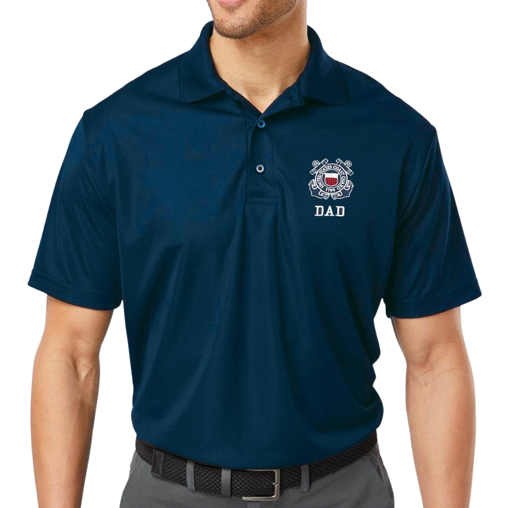 Coast Guard Dad Polo (Navy) SM