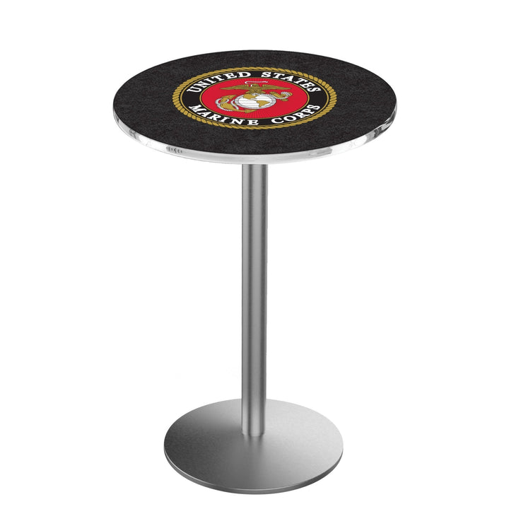 Marines EGA Pub Table with Round Base*
