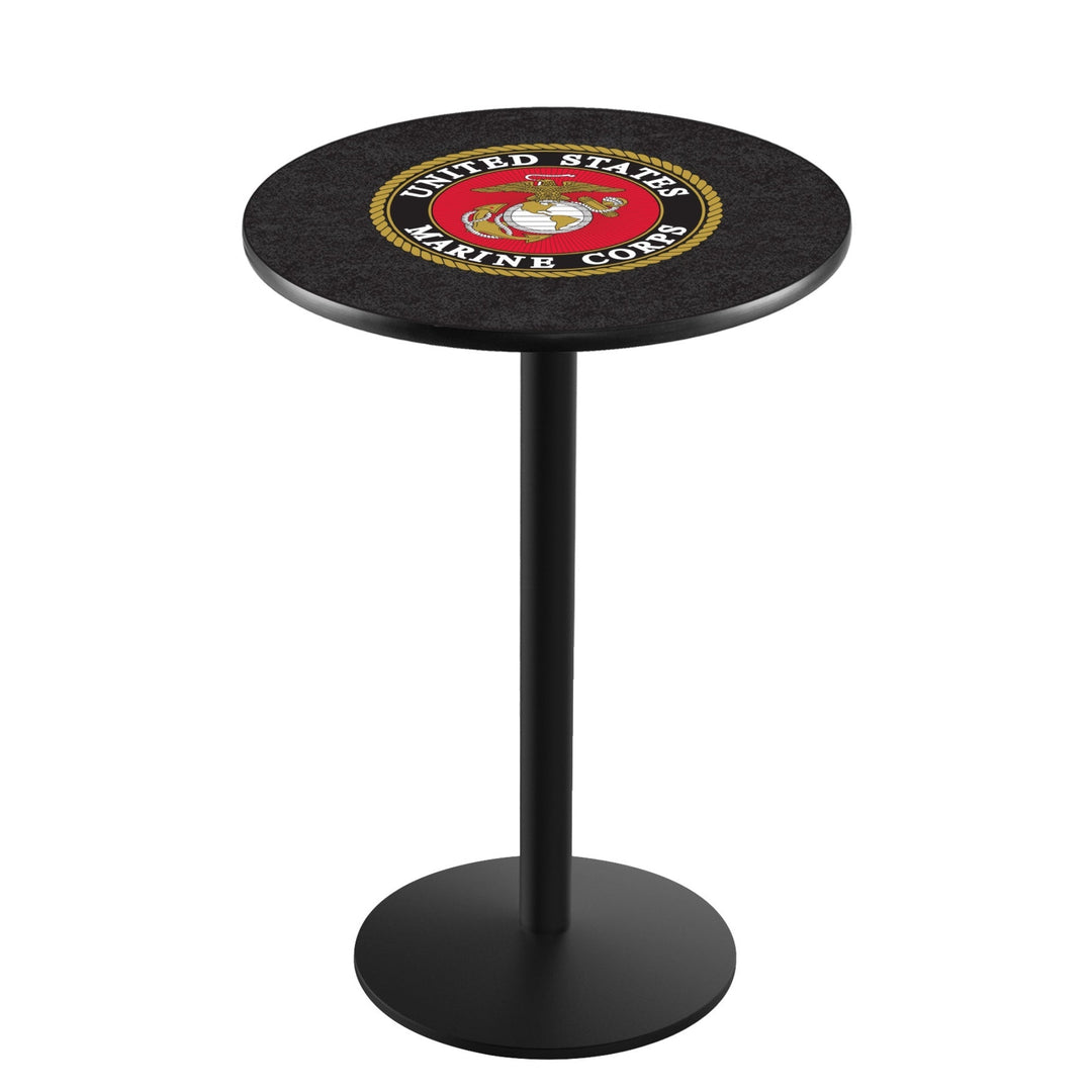 Marines EGA Pub Table with Round Base*