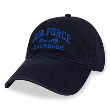Load image into Gallery viewer, Air Force Lacrosse Hat (black)