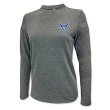 Load image into Gallery viewer, Air Force Wings Ladies Left Chest Long Sleeve