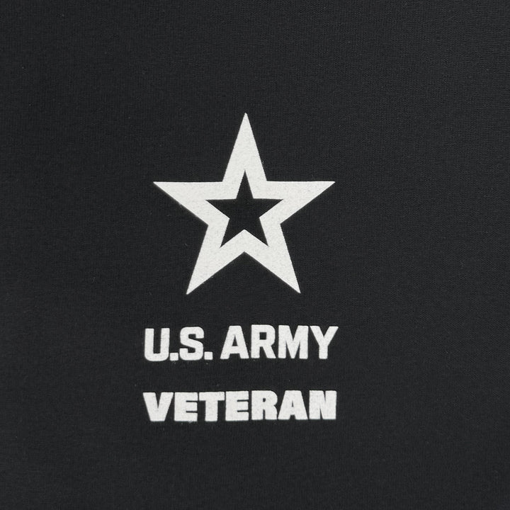 Army Veteran Flag Long Sleeve T-Shirt (Black)