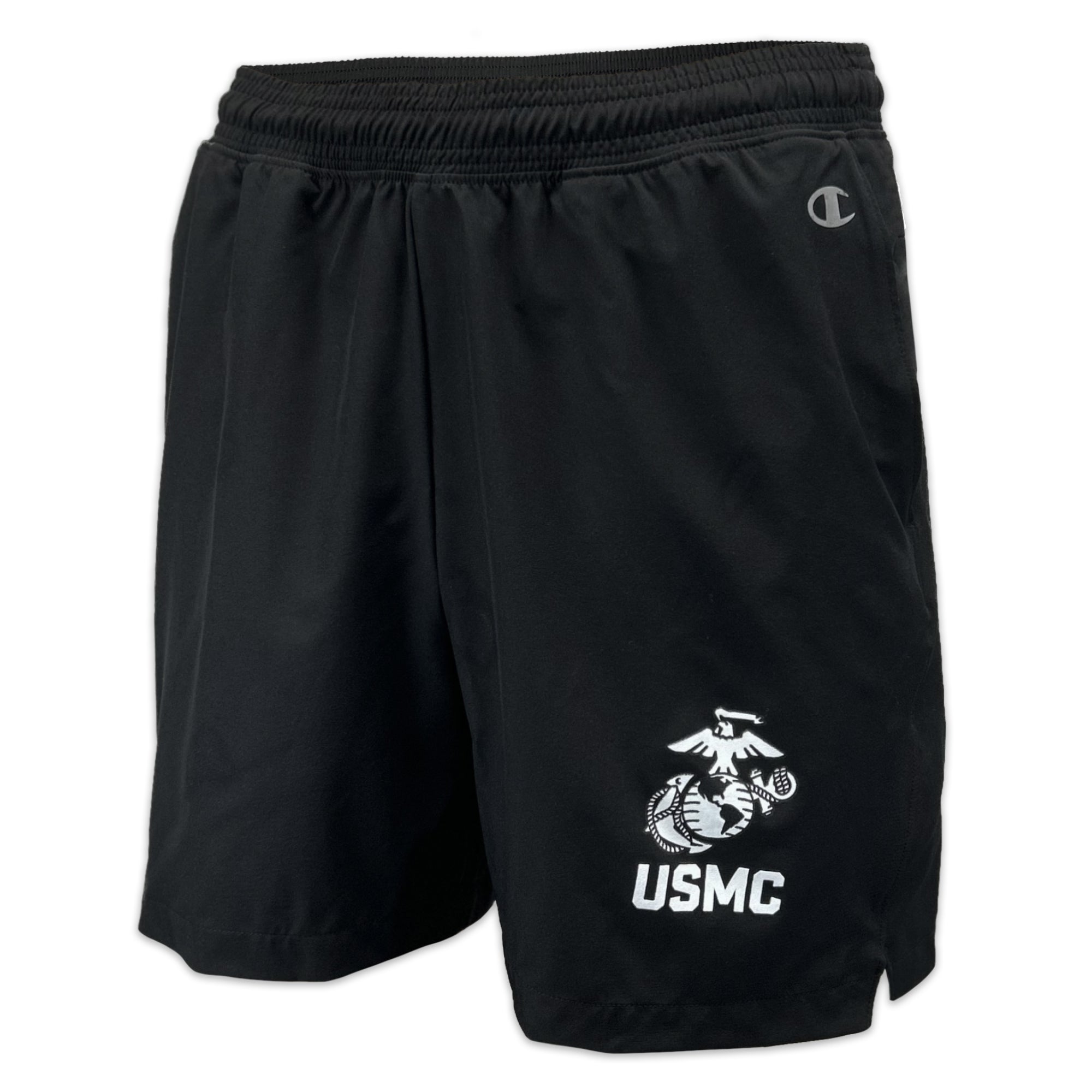 Marines Champion EGA Men's Woven 5" Short (Black)