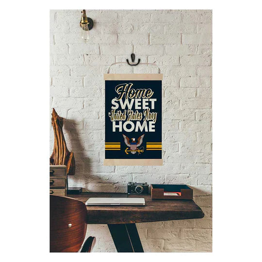 Navy Home Sweet Home Reversible Banner*