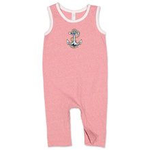 Load image into Gallery viewer, Navy Anchor Infant Tank Romper