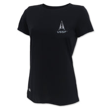 Load image into Gallery viewer, Space Force Delta Ladies Under Armour Tac Tech T-Shirt (Black)