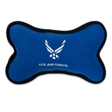 Load image into Gallery viewer, U.S. Air Force Embroidered Bone Shaped Squeak Toy (Large - 10&quot;)