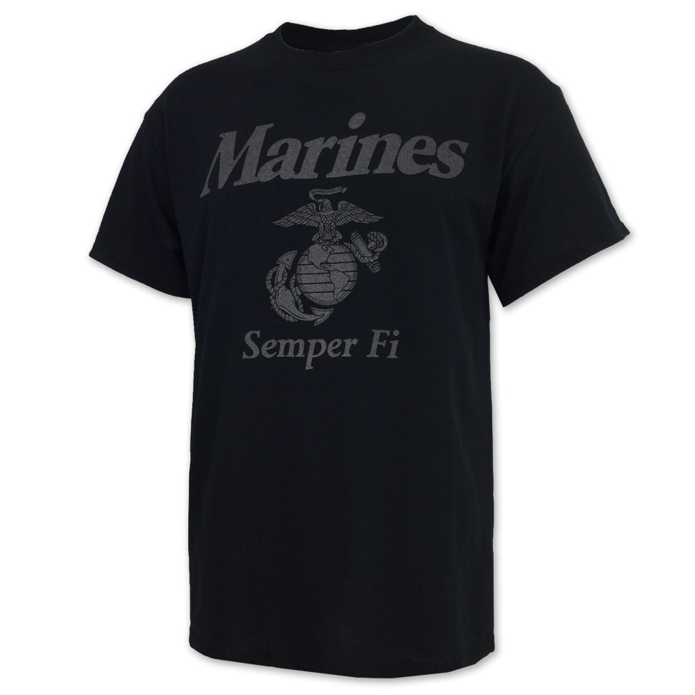 marine pt gear USMC T-Shirts: Marines Reflective PT T-Shirt in Black MD
