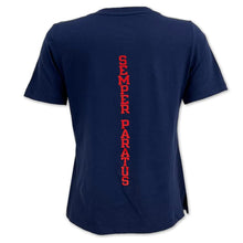 Load image into Gallery viewer, Coast Guard Ladies Under Armour Performance Cotton T-Shirt (Navy)