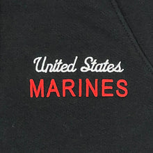 Load image into Gallery viewer, Marines Champion Ladies University Full Zip Fleece Hood (Black)