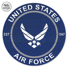 Load image into Gallery viewer, United States Air Force Indoor Colored Circle Sign (20x20)