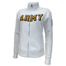 Load image into Gallery viewer, Army Ladies Under Armour Distressed Fleece Full Zip (White)