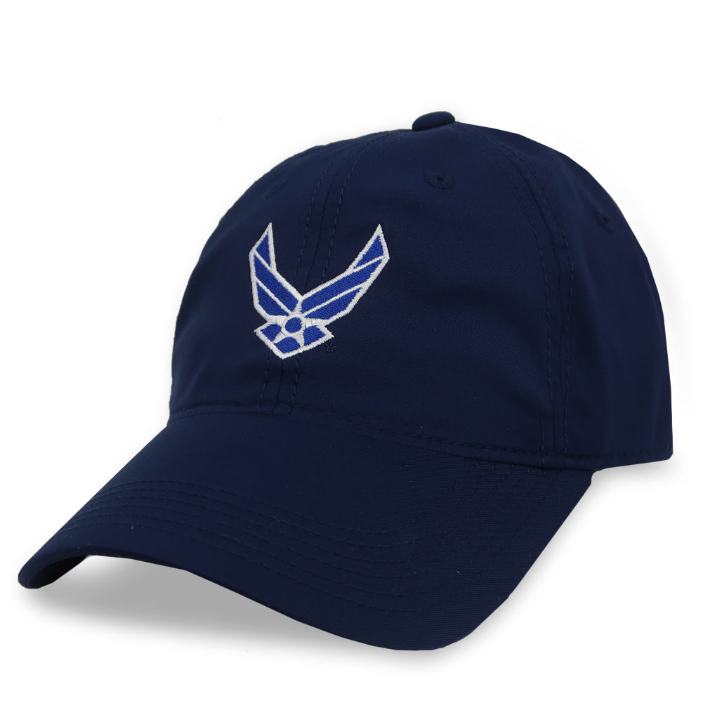 air force dress blues hat Air Force Wings Cool Fit Performance Hat (Navy)