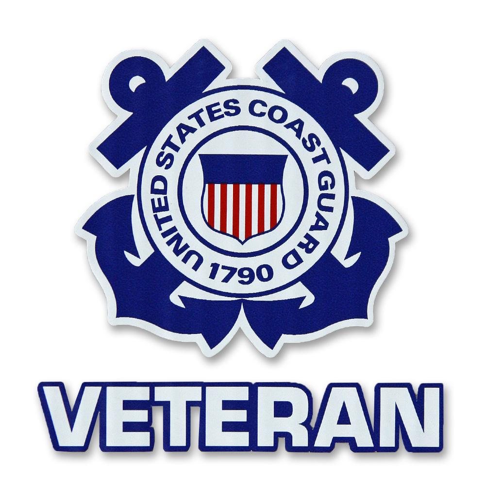 US Coast Guard Veteran Vinyl Bumper Sticker – 3.5 Inch Glossy Decal For Car, Truck, Or Motorcycle