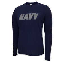Load image into Gallery viewer, NAVY LONG SLEEVE PERFORMANCE T (NAVY) 2
