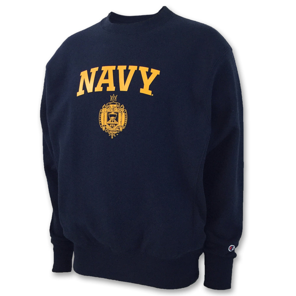 Navy Sweatshirts: USNA Issue Champion Reverse Weave Crewneck