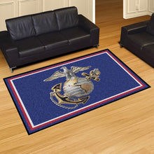 Load image into Gallery viewer, U.S. Marines 5&#39; X 8&#39; Plush Rug*