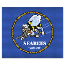 Load image into Gallery viewer, U.S. Navy - SEABEES Tailgater Mat 5&#39; X 6&#39;