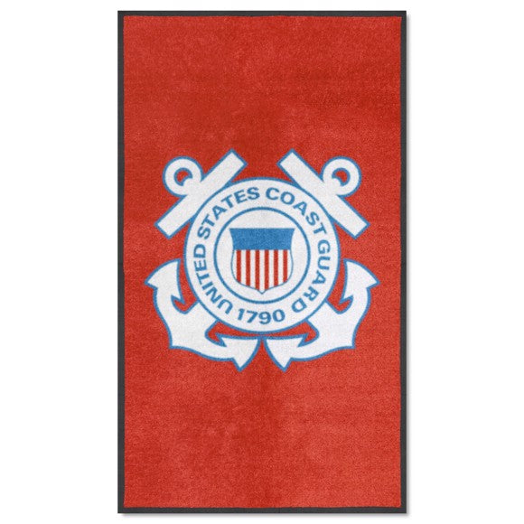 U.S. Coast Guard 3X5 Logo Mat - Portrait