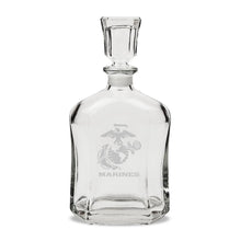 Load image into Gallery viewer, Marines EGA 23.75oz Crystal Whiskey Decanter*