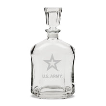 Load image into Gallery viewer, Army Star 23.75oz Crystal Whiskey Decanter