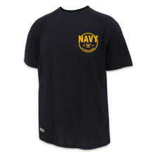 Load image into Gallery viewer, Navy Veteran Under Armour Tac Tech T-Shirt