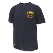 Load image into Gallery viewer, Navy Veteran Under Armour Tac Tech T-Shirt