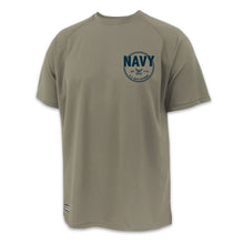 Load image into Gallery viewer, Navy Veteran Under Armour Tac Tech T-Shirt