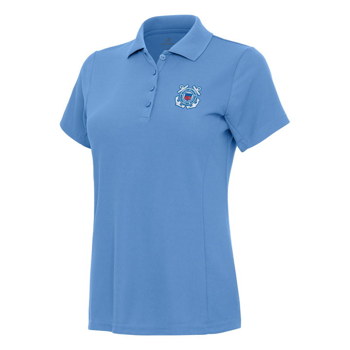 U.S. Coast Guard Women's Legacy Pique Polo (Columbia Blue)*