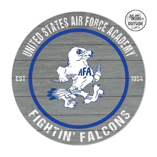 Indoor Outdoor Colored Circle Air Force Academy Falcons (20x20)