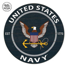 Load image into Gallery viewer, United States Navy Indoor/Outdoor Colored Circle Sign (20x20)*