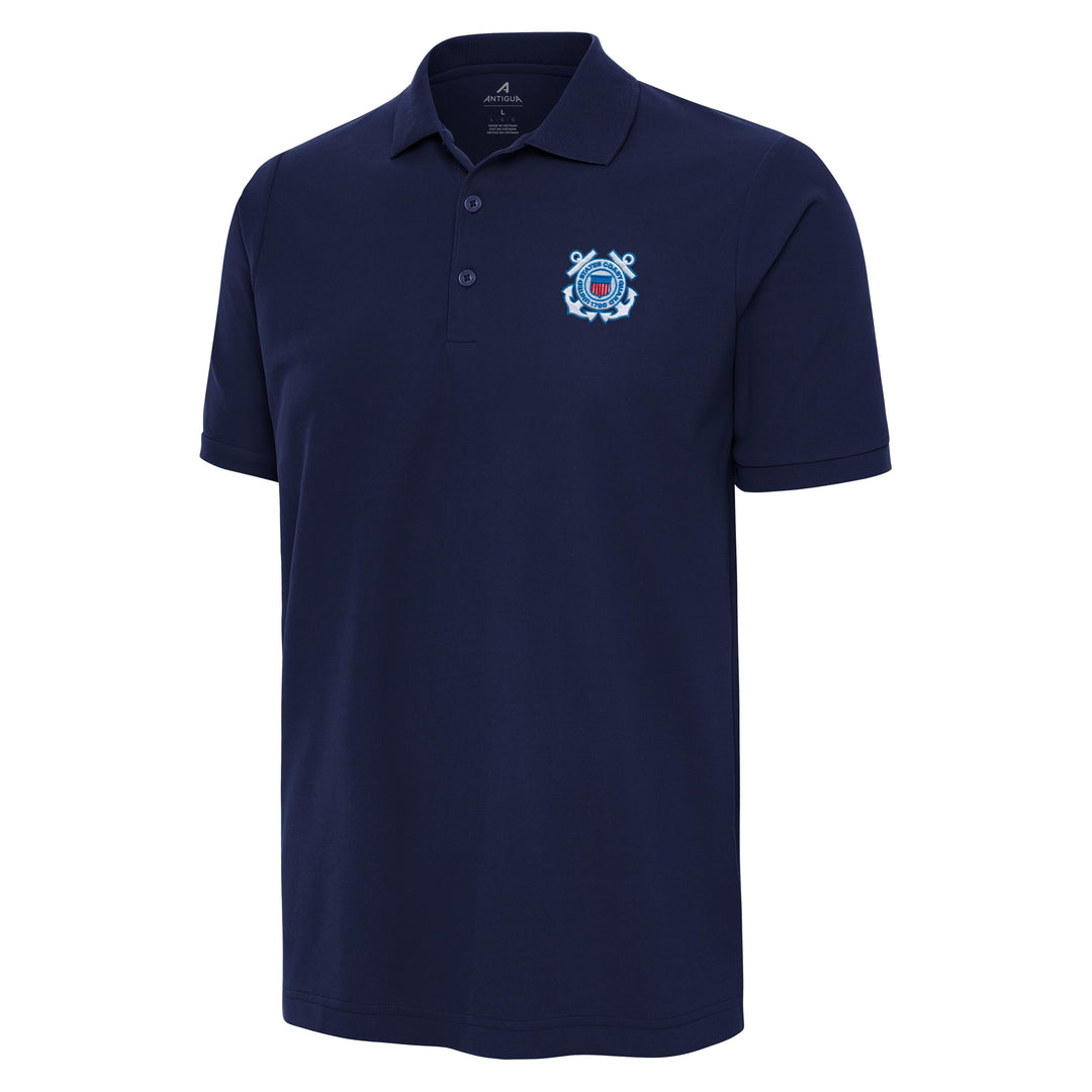 U.S. Coast Guard Men's Legacy Pique Polo Tall (Navy)*