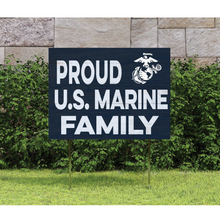 Load image into Gallery viewer, Proud Marine Family Lawn Sign (18x24)*
