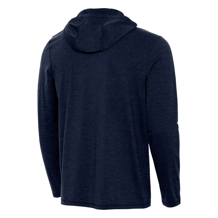 American Flag Men's Tidy 1/4 Zip Pullover Hood (Navy Heather)*