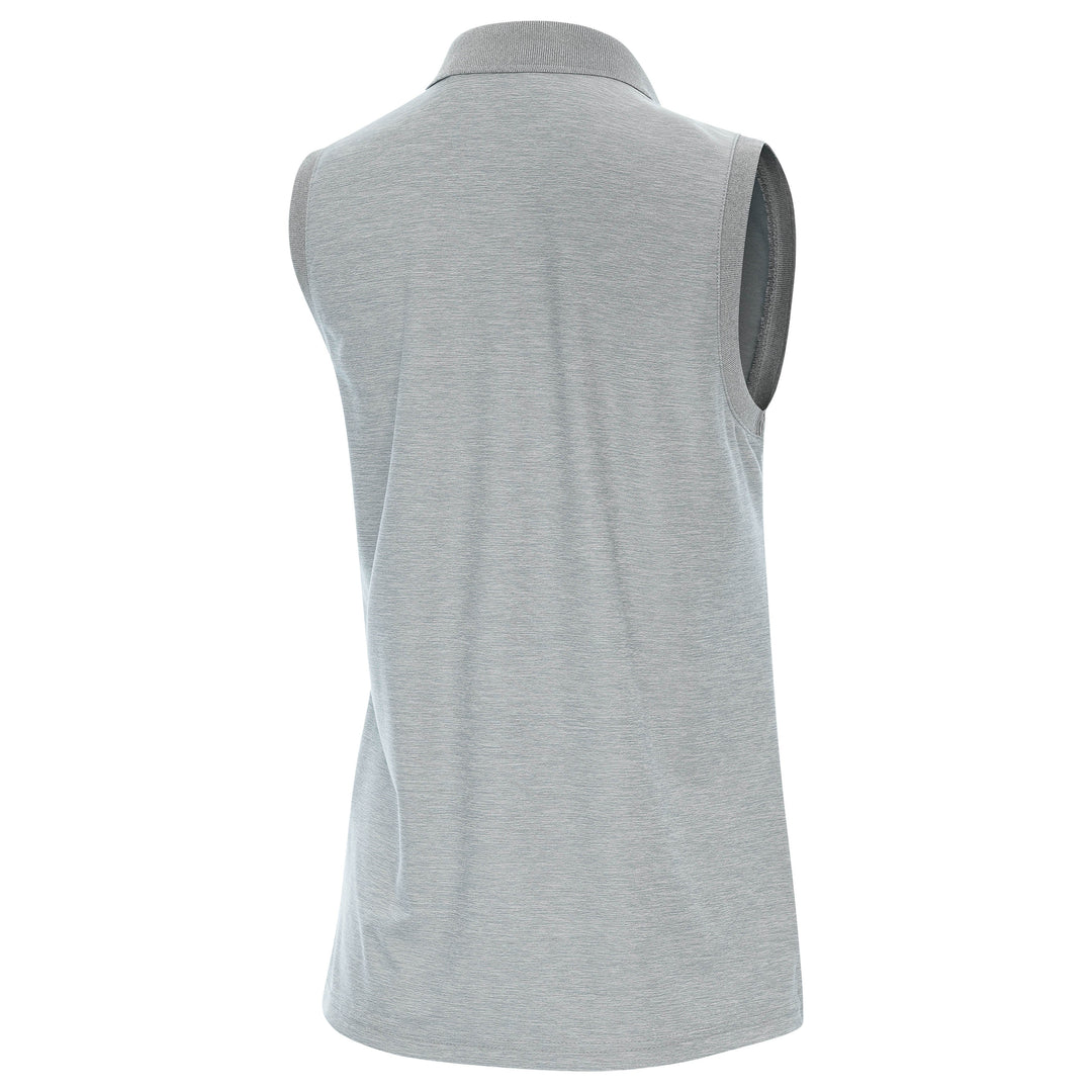 American Flag Women's Recap Sleeveless Polo (Skyscraper Heather)*