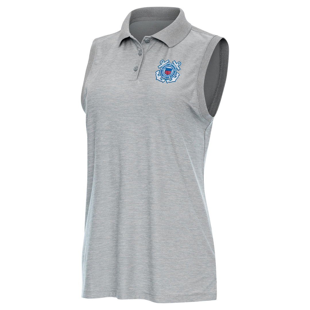 U.S. Coast Guard Women's Recap Sleeveless Polo (Skyscraper Heather)*