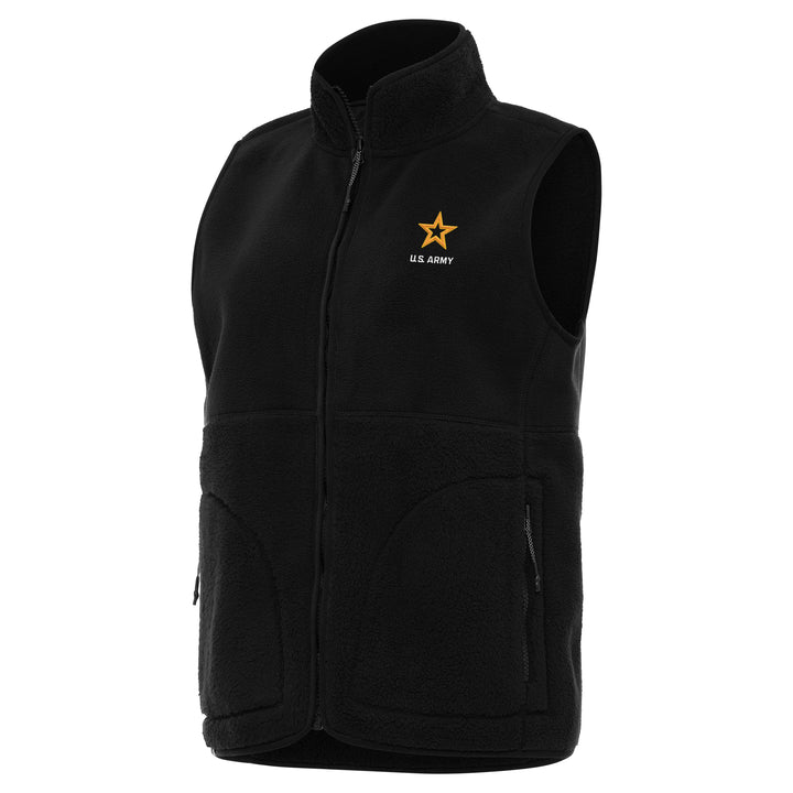 U.S. Army Women's Nostalgic Full Zip Vest (Black)*