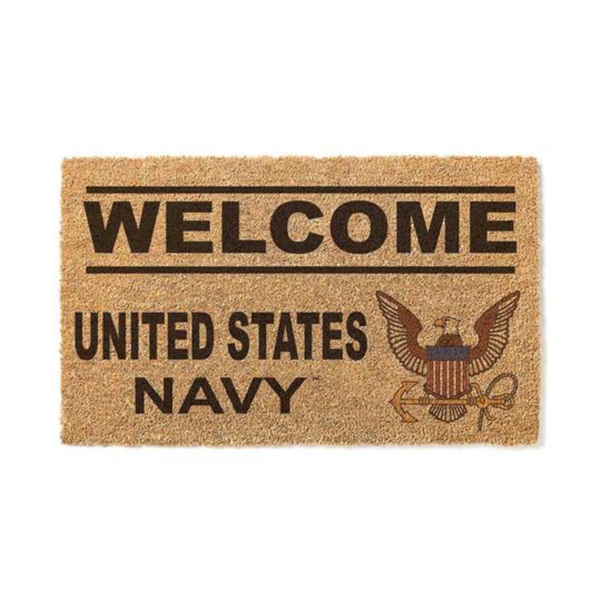 Navy Eagle Welcome Doormat
