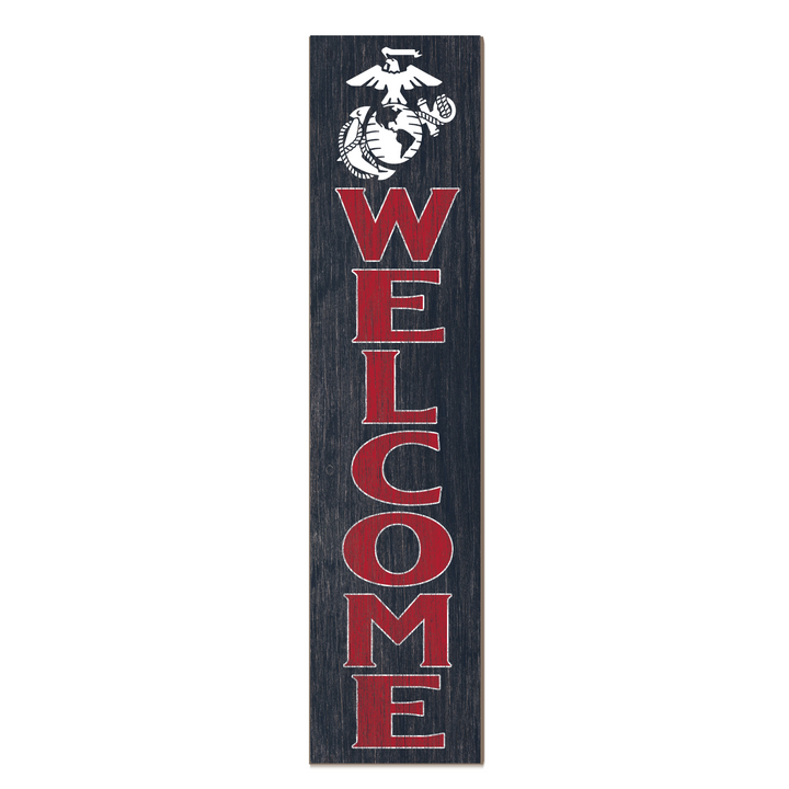 US Marines Leaning Sign Welcome (11x46)*