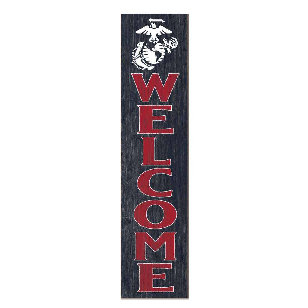 US Marines Leaning Sign Welcome (11x46)*