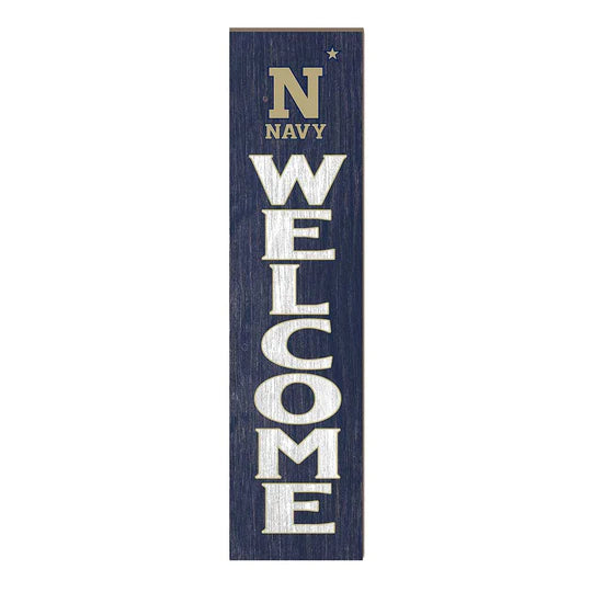 Leaning Sign Welcome Naval Academy Midshipmen (11x46)