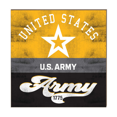 Army Star 10x10 Retro Multi Color Sign*