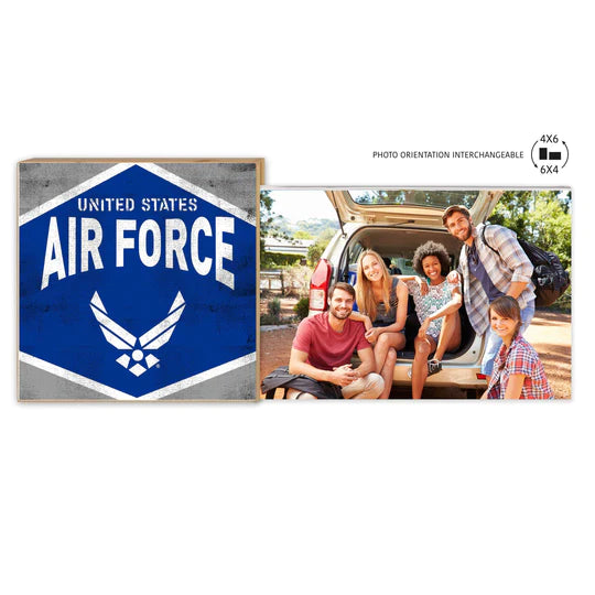Air Force Retro Diamond Floating Picture Frame