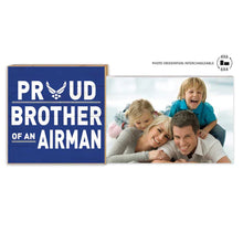 Load image into Gallery viewer, Air Force Floating Picture Frame Military Proud Brother*