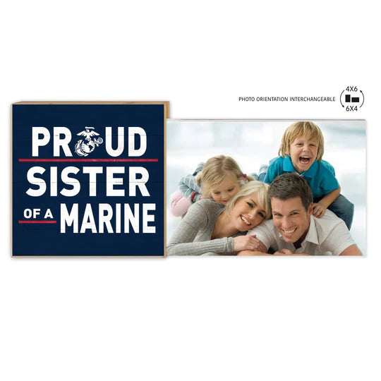 Marines Floating Picture Frame Military Proud Sister