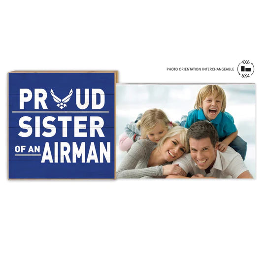Air Force Floating Picture Frame Military Proud Sister