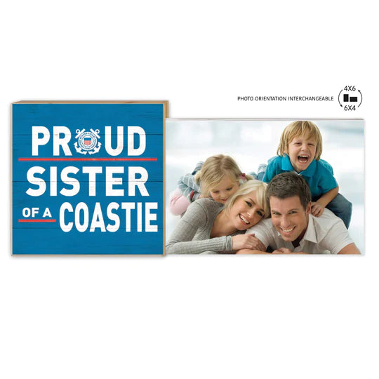 Coast Guard Floating Picture Frame Military Proud Sister