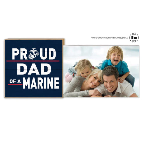 Marines Floating Picture Frame Military Proud Dad