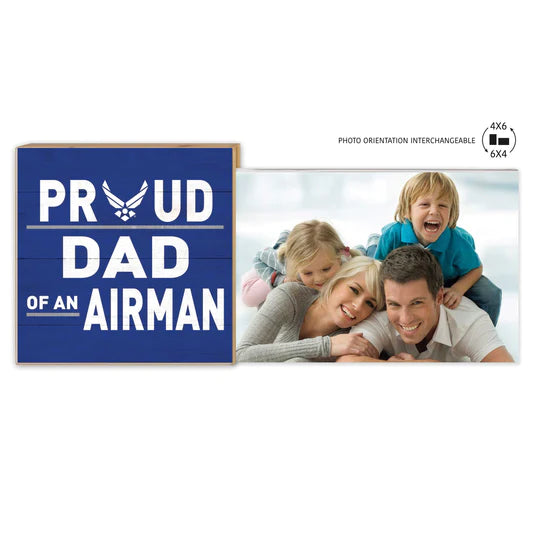 Air Force Floating Picture Frame Military Proud Dad