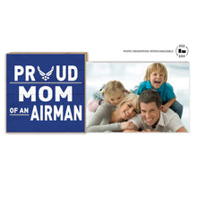 Load image into Gallery viewer, Air Force Floating Picture Frame Military Proud Mom*